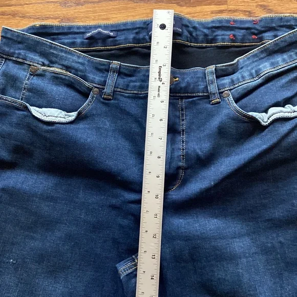 Talbots high waist straight leg dark wash jeans stretch size 16w nice preloved - Picture 8 of 11